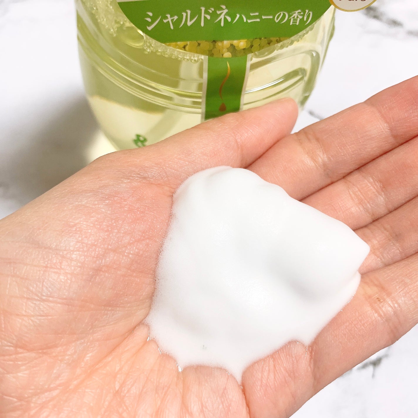 ピュアモイスト 泡ボディウォッシュ/&honey/ボディソープを使ったクチコミ(2枚目)