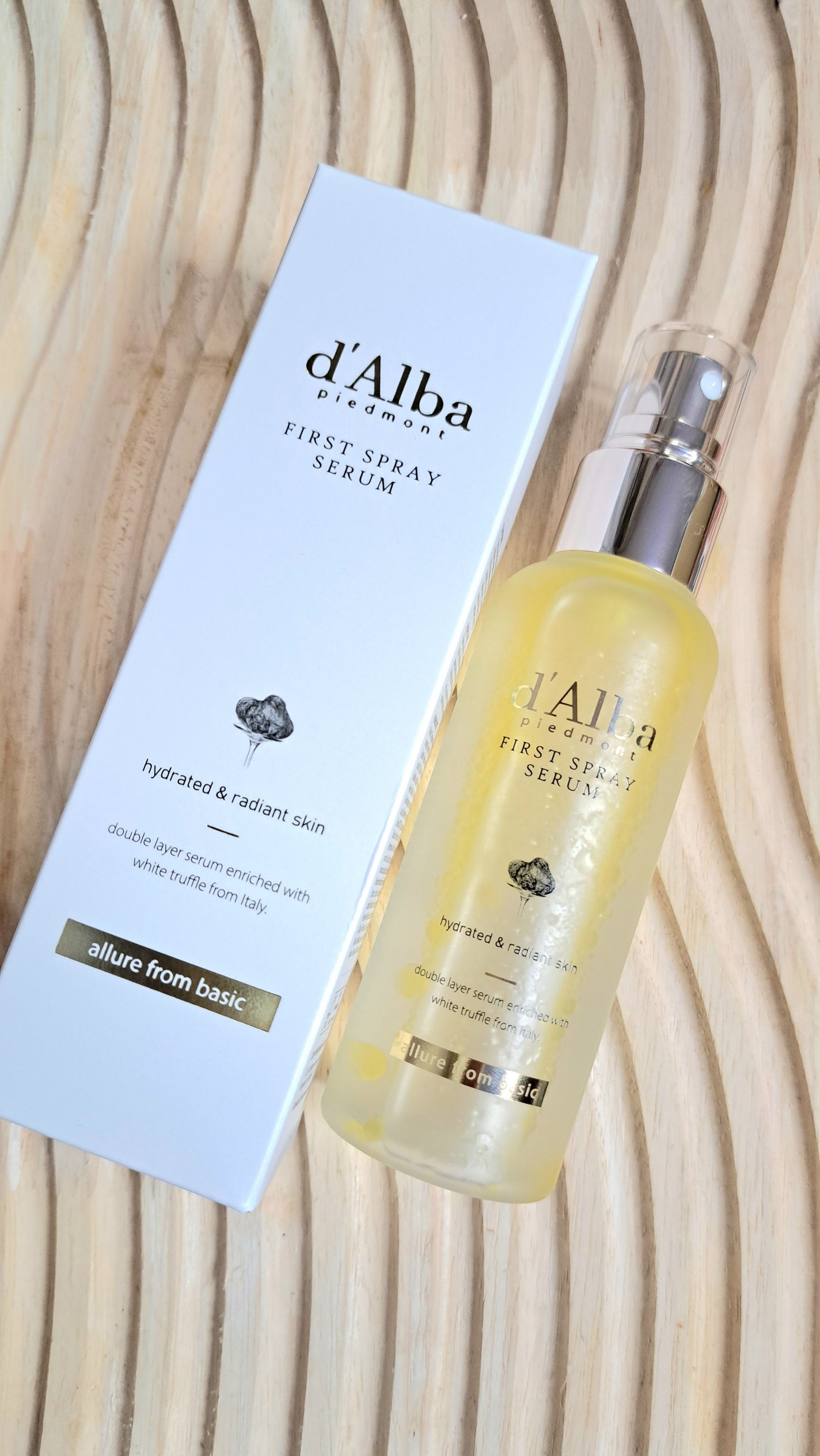 ダルバ ホワイトトリュフファーストスプレーセラム/ダルバ/ミスト状化粧水を使ったクチコミ(1枚目)