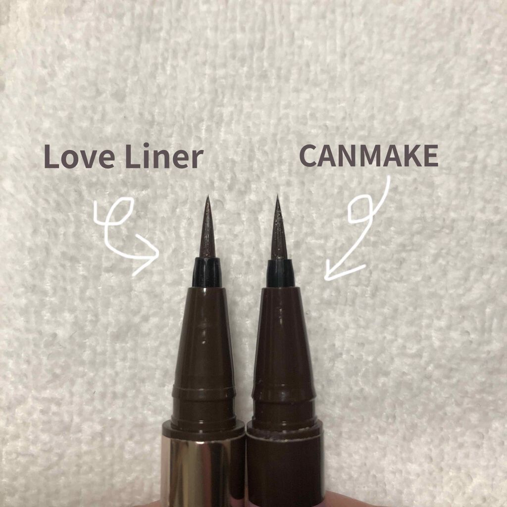 ラスティングリキッドライナー/キャンメイク/リキッドアイライナーを使ったクチコミ（2枚目）