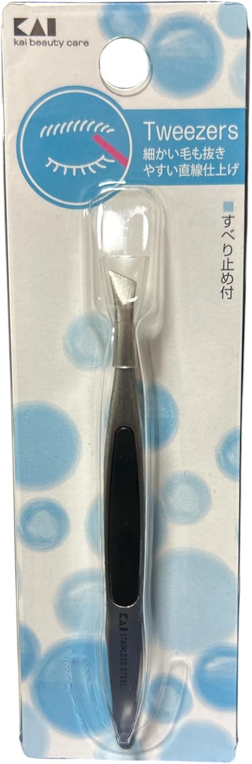 スタンダードセレクション 毛抜き 先斜 すべり止め ピンセット用 HL0405 貝印