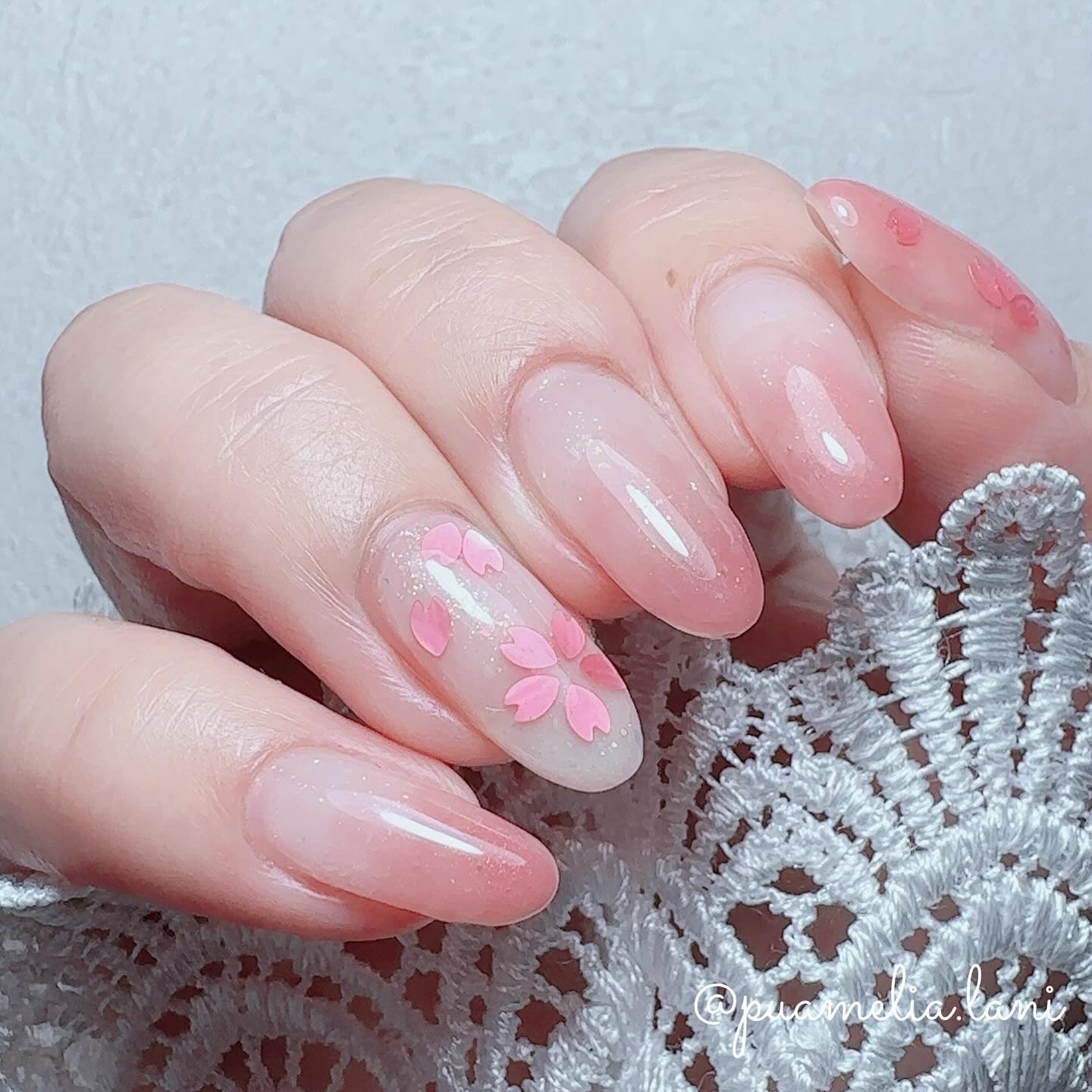 ジェルネイル GM136 ブルームピンク/ジェルミーワン/ジェルネイルを使ったクチコミ（1枚目）