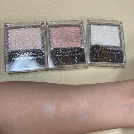 パールグロウハイライト/CEZANNE/パウダーハイライトを使ったクチコミ(3枚目)