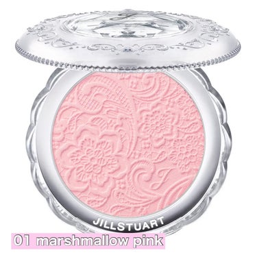 パステルシフォン ブラッシュ 01 marshmallow pink/JILL STUART/パウダーチークを使ったクチコミ（2枚目）