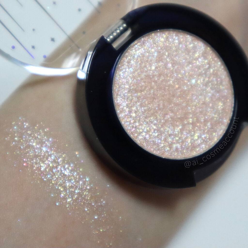 グリッター シャドウ カラー 02 ホワイトホール(WHITE HOLE)/rom&nd/グリッターを使ったクチコミ（2枚目）