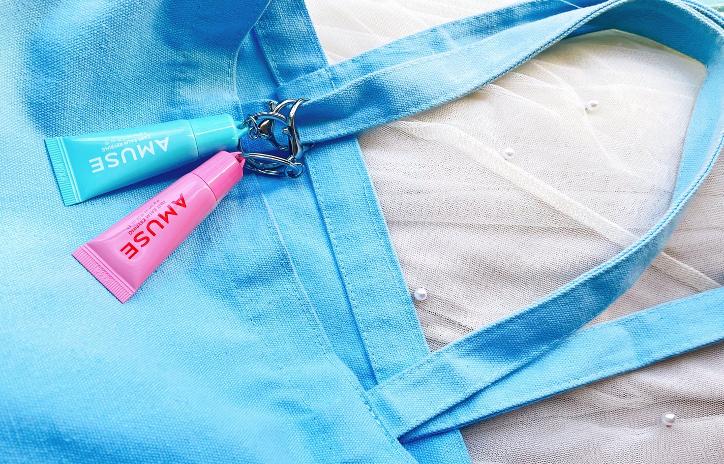 ケア/ティントバームキーリング/AMUSE/リップグロスを使ったクチコミ(2枚目)