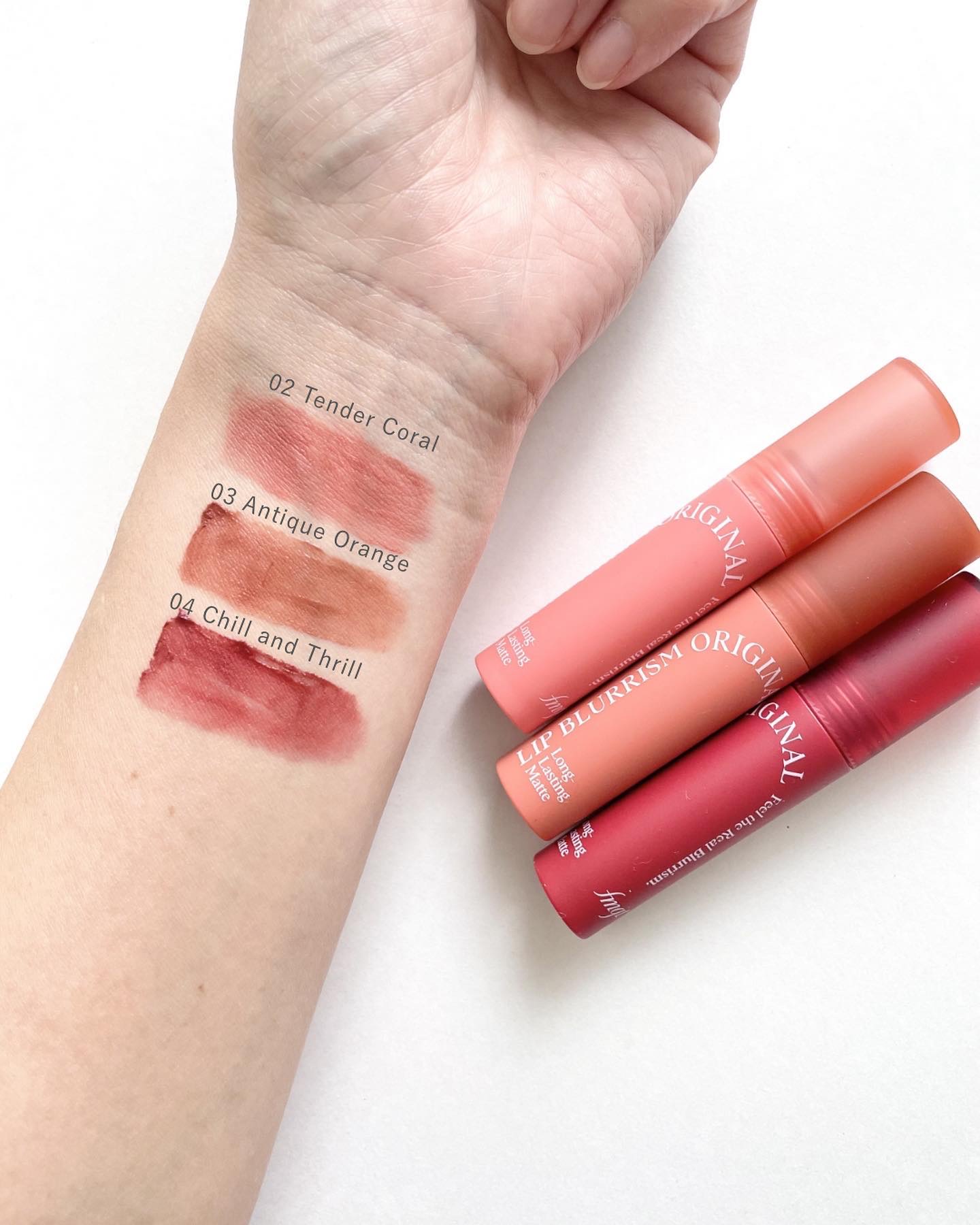 新品2個セットザフェイスショップFMGTグローリップスティック01口紅 試してみたfmgt リップブラーリズムティント THE FACE SHOPの人気色