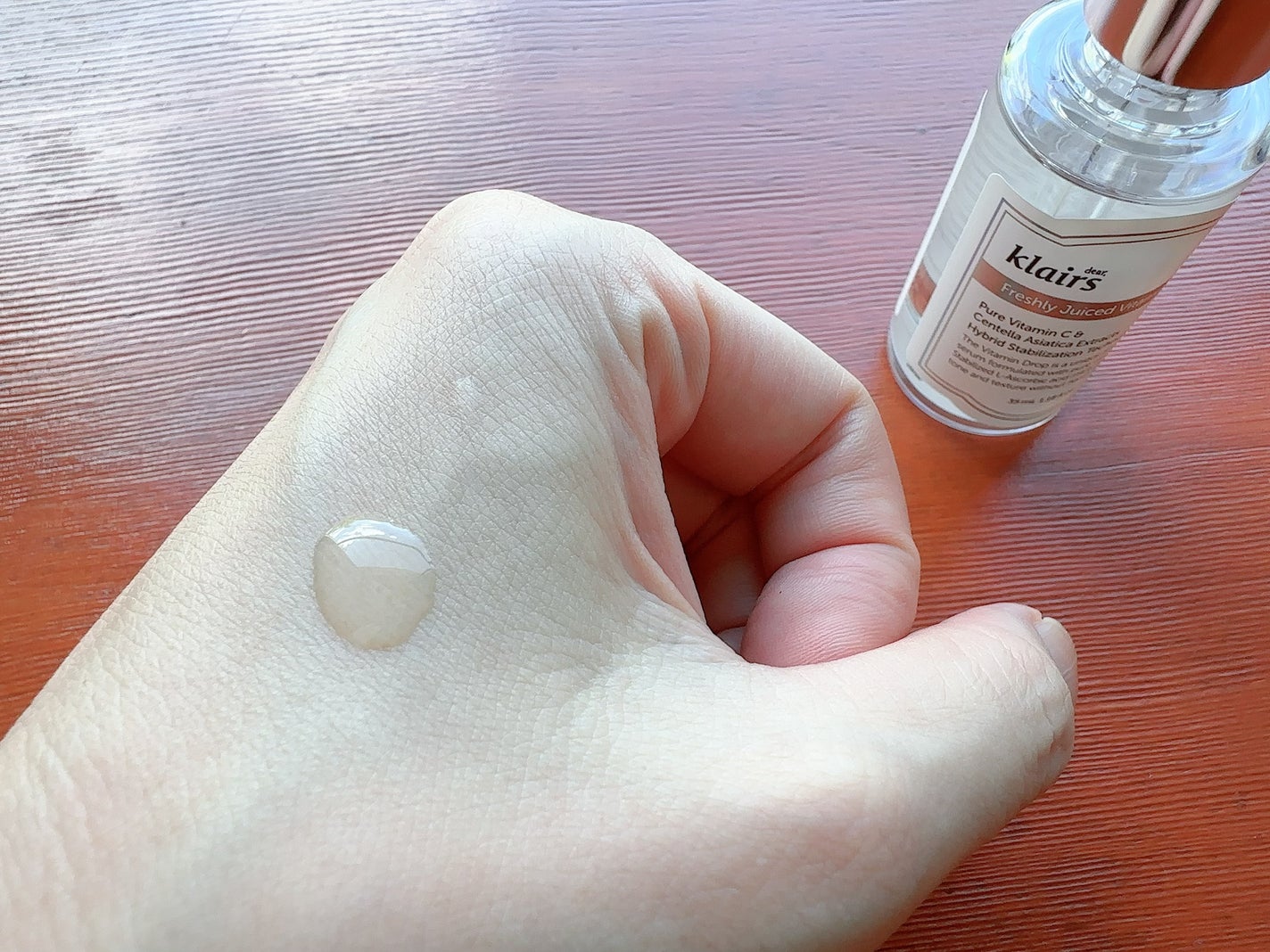 フレッシュリージュースドビタミンドロップ(35ml)/Klairs/美容液を使ったクチコミ(3枚目)