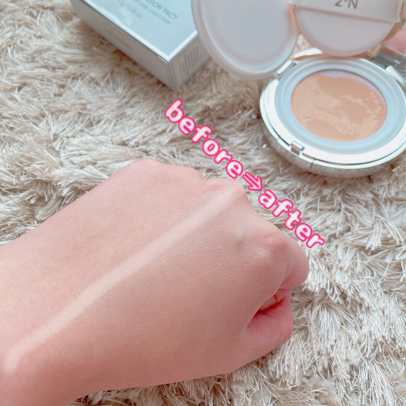 グリーミングテンションパクト/2aN/クリーム・エマルジョンファンデーションを使ったクチコミ(3枚目)