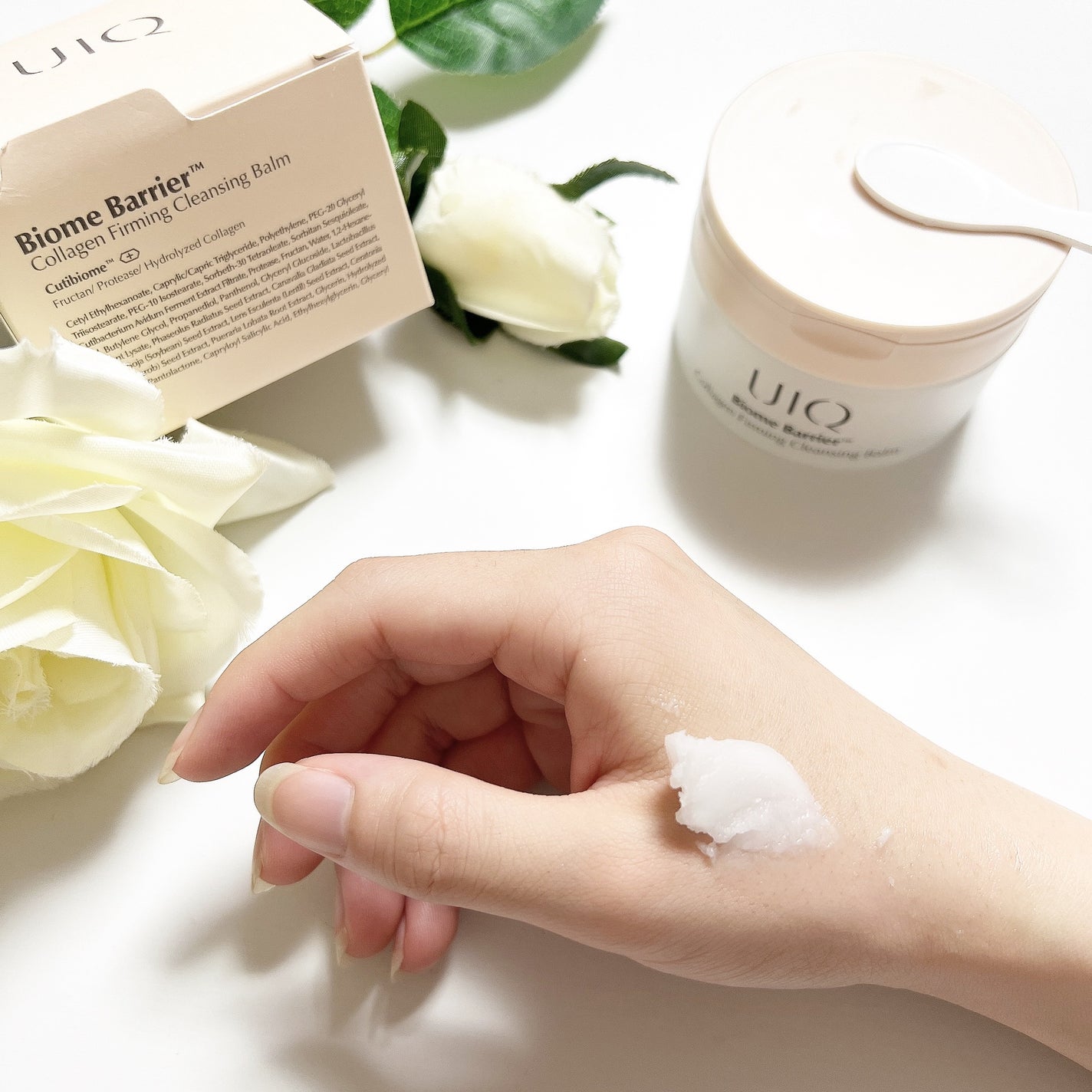 バイオームバリアコラーゲンファーミングクレンジングバーム/UIQ/クレンジングバームを使ったクチコミ(2枚目)