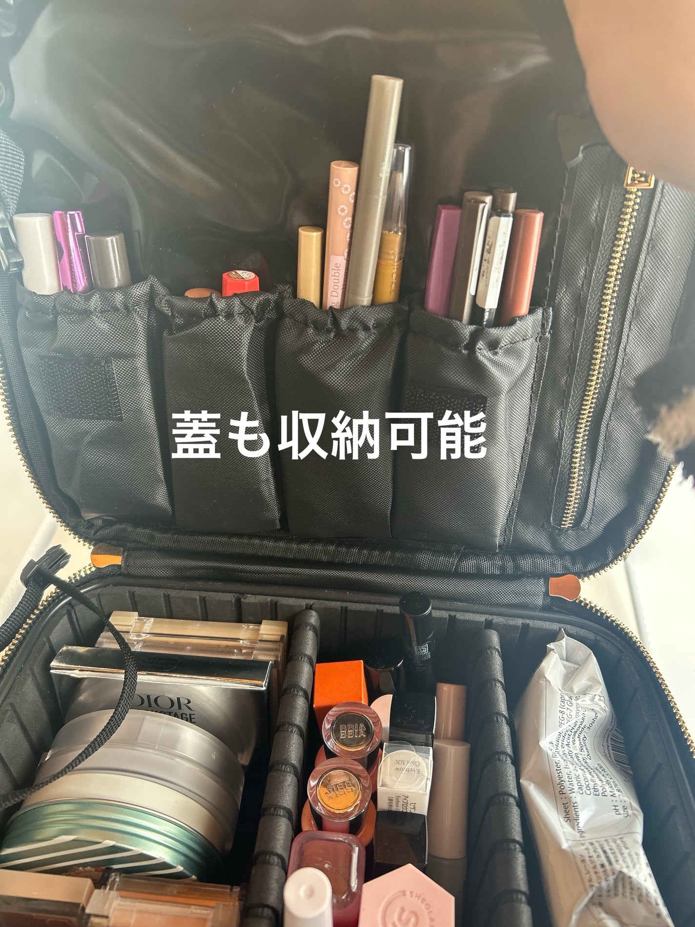 鏡付きコスメボックス/ルピリーナ/化粧ポーチを使ったクチコミ(7枚目)