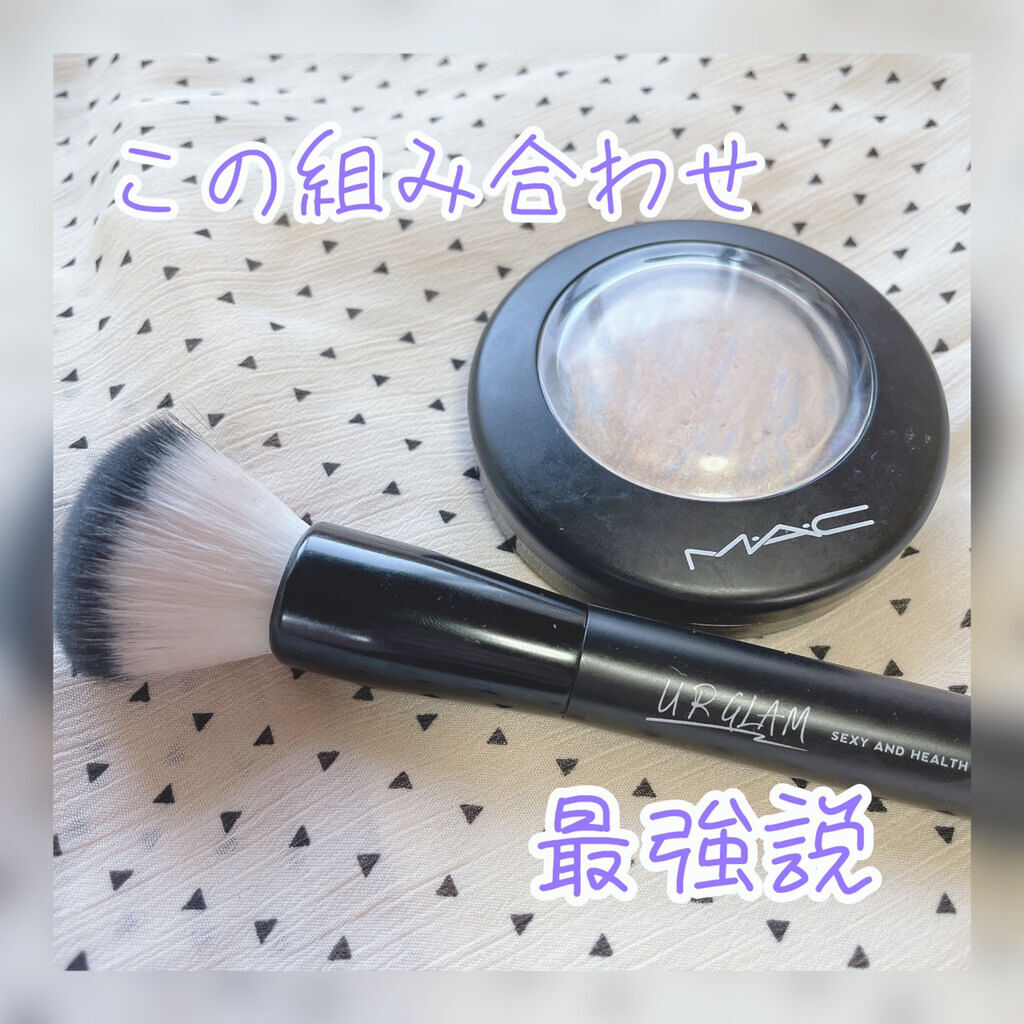 UR GLAM　CHEEK BRUSH/U R GLAM/メイクブラシを使ったクチコミ（1枚目）