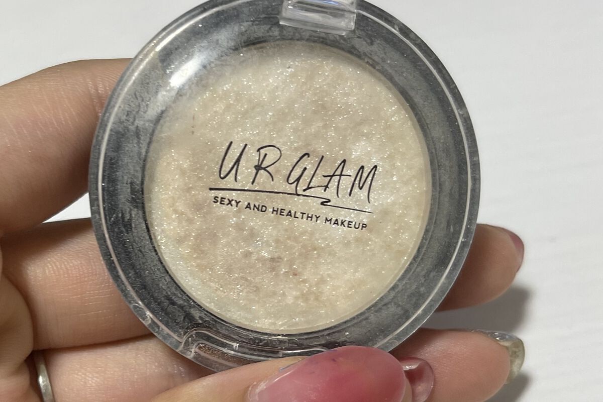 URGLAM　GLITTER GEM クリア/U R GLAM/ジェル・クリームチークを使ったクチコミ（3枚目）