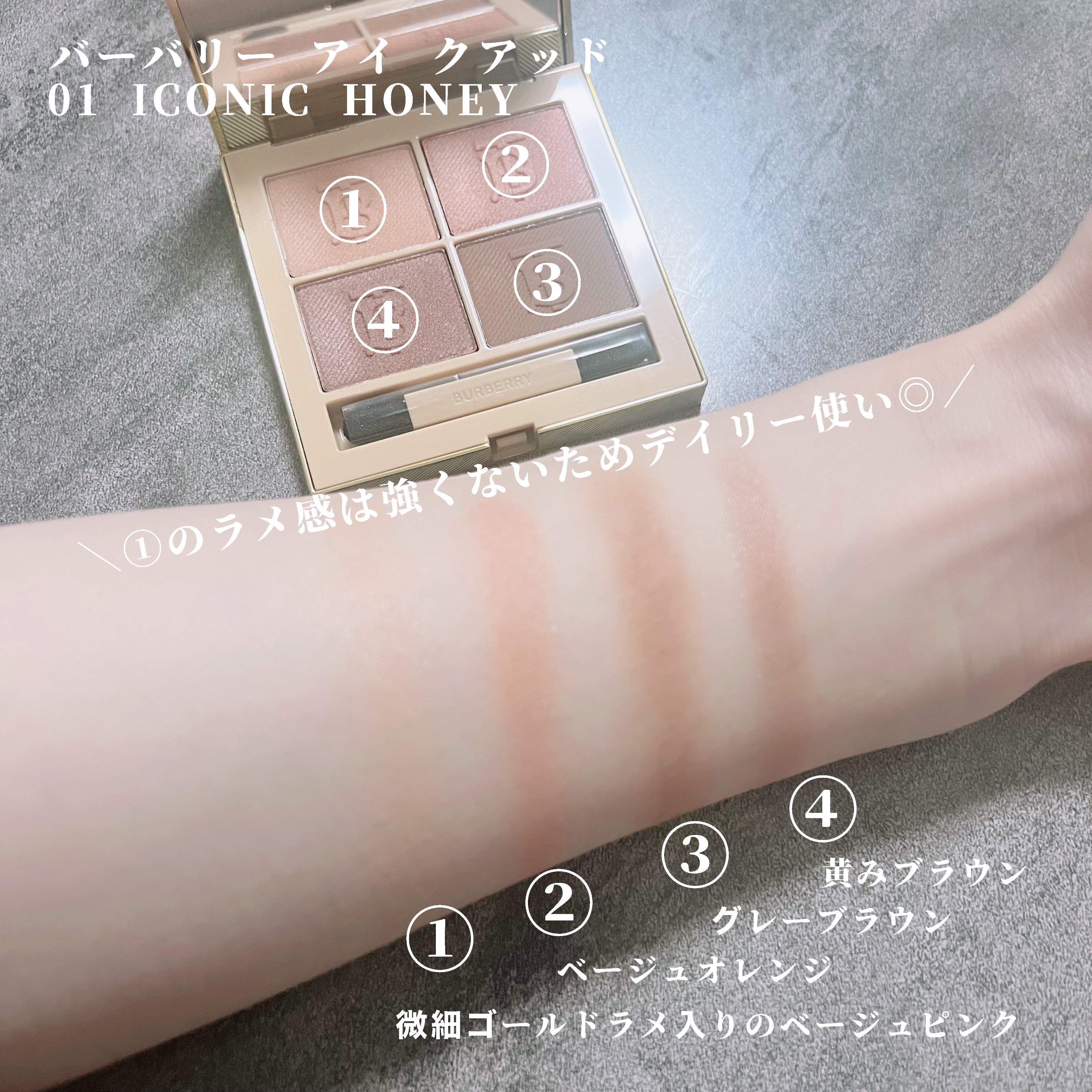 コンプリートアイパレット/Burberry Beauty/アイシャドウパレットを使ったクチコミ（2枚目）