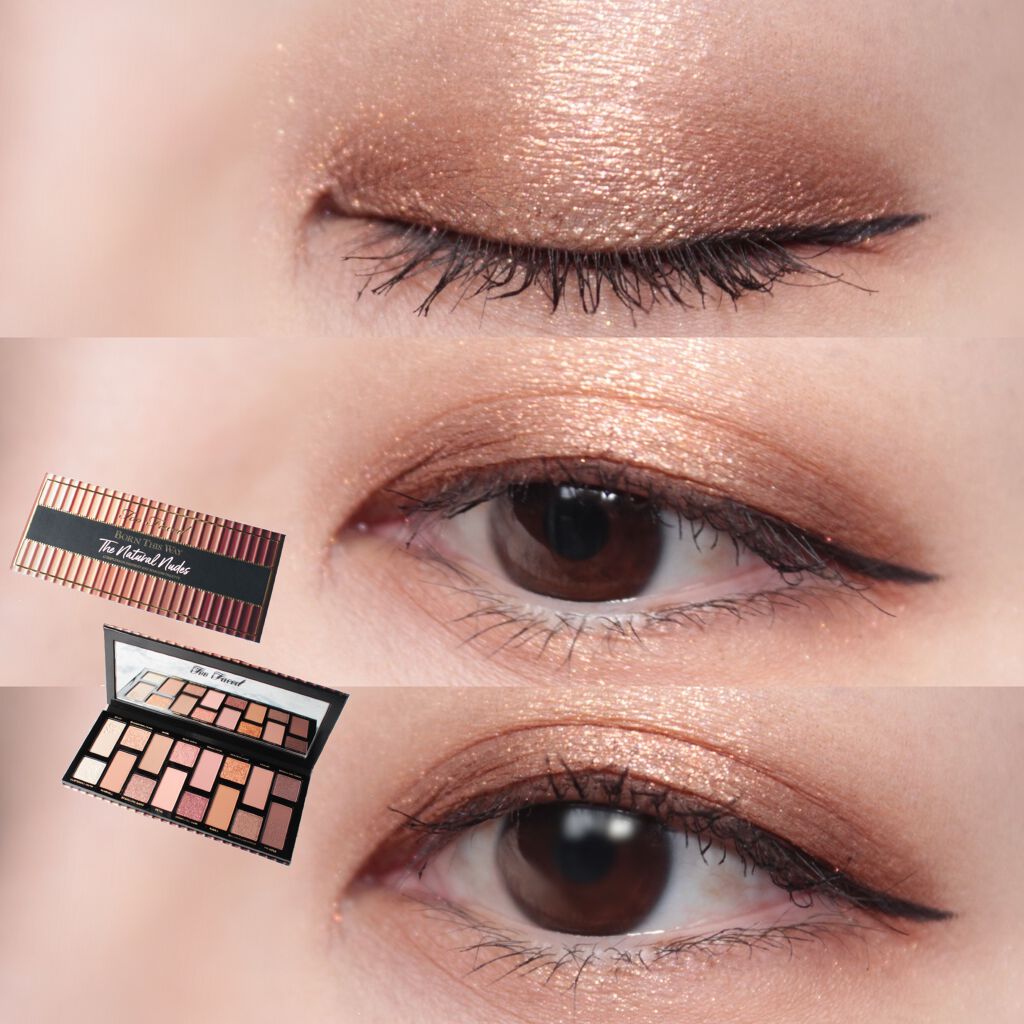 ボーン ディス ウェイ ザ ナチュラル ヌード アイシャドウ パレット/Too Faced/アイシャドウパレットを使ったクチコミ（1枚目）