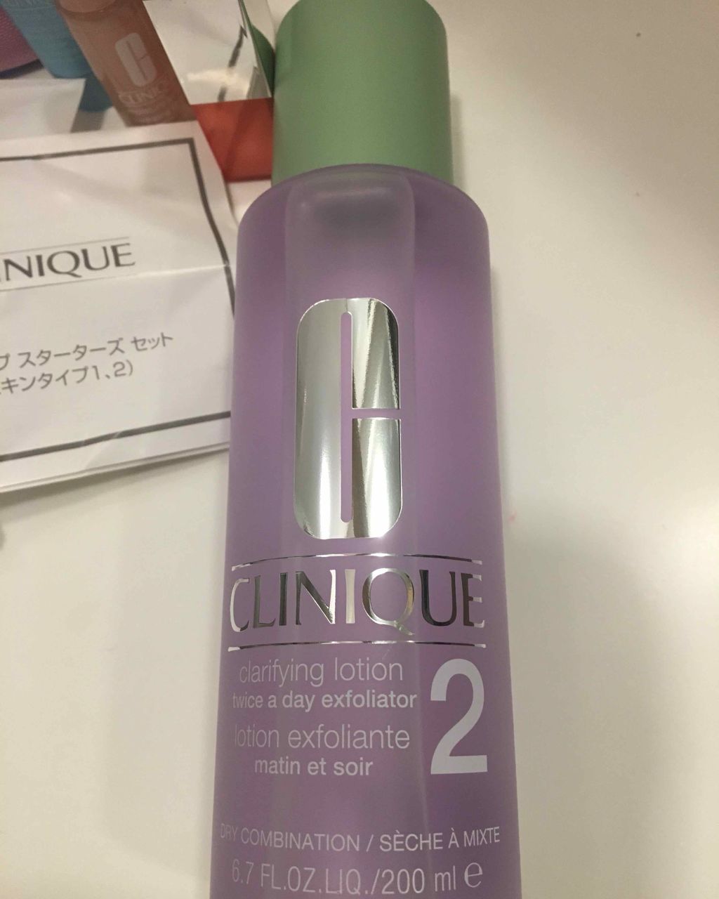 クラリファイング ローション 2/CLINIQUE/拭き取り化粧水を使ったクチコミ（1枚目）