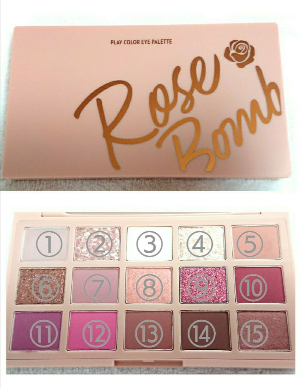 プレイカラーアイパレット ローズボム/ETUDE/アイシャドウパレットを使ったクチコミ(2枚目)