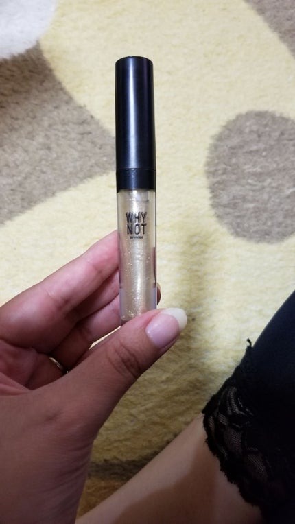 WHY NOT SPINNS リップグロス ゴールド/DAISO/リップグロスを使ったクチコミ(1枚目)