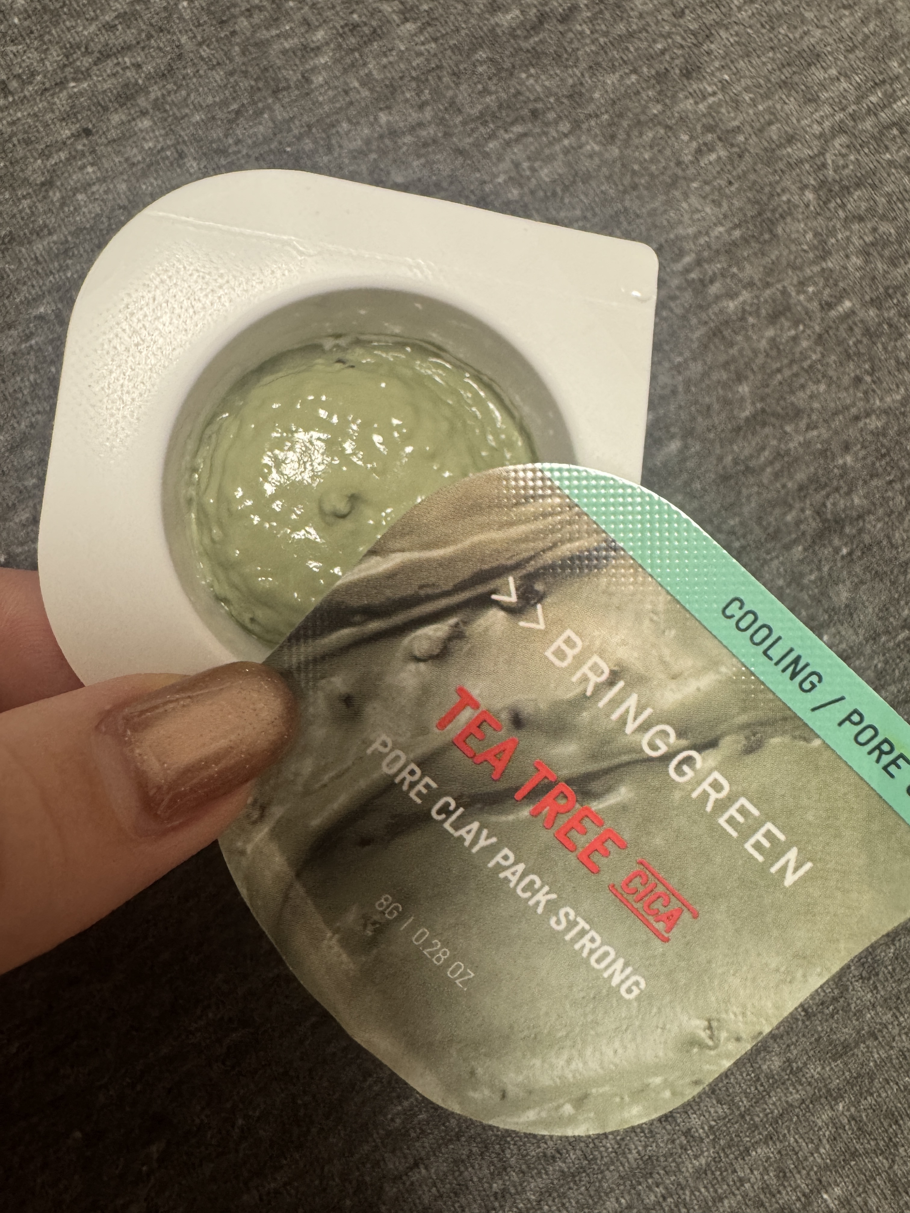 ティーツリーＣクレイパックＳ/BRING GREEN/洗い流すパック・マスクを使ったクチコミ（1枚目）
