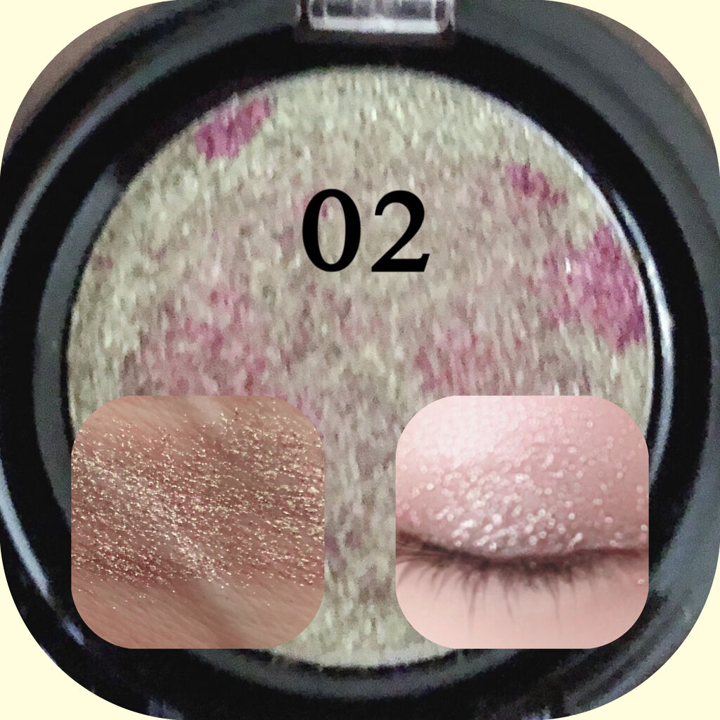 URGLAM　SPARKLE EYESHADOW/U R GLAM/単色アイシャドウを使ったクチコミ（2枚目）