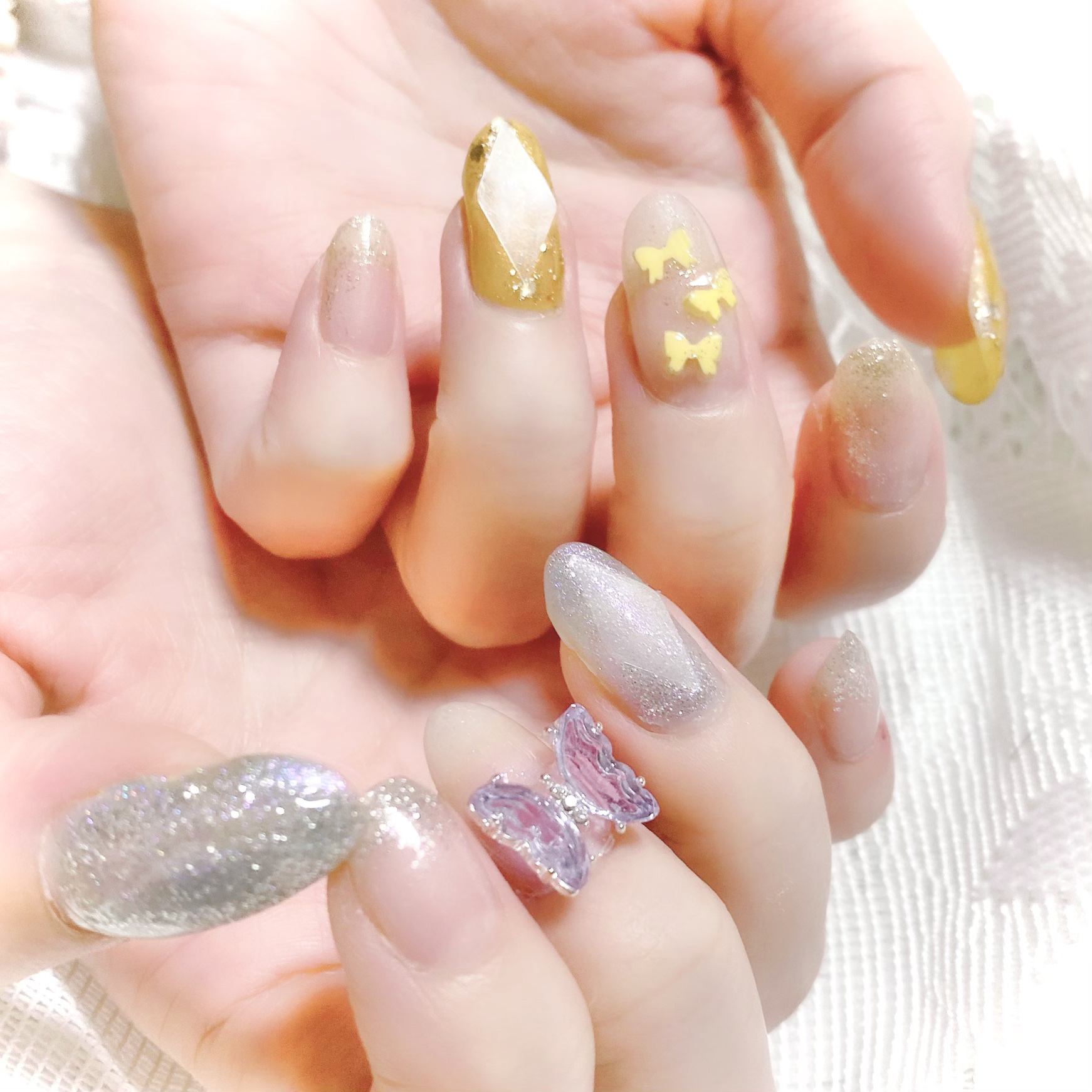 ジェルミー クリスタルトップジェル  16ml/ジェルミーワン/ジェルネイルを使ったクチコミ（2枚目）