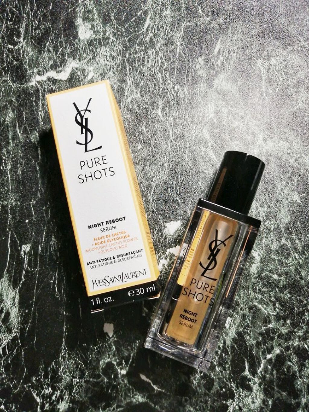 ピュアショット ナイト リチャージセラム/YVES SAINT LAURENT BEAUTE/美容液を使ったクチコミ(1枚目)