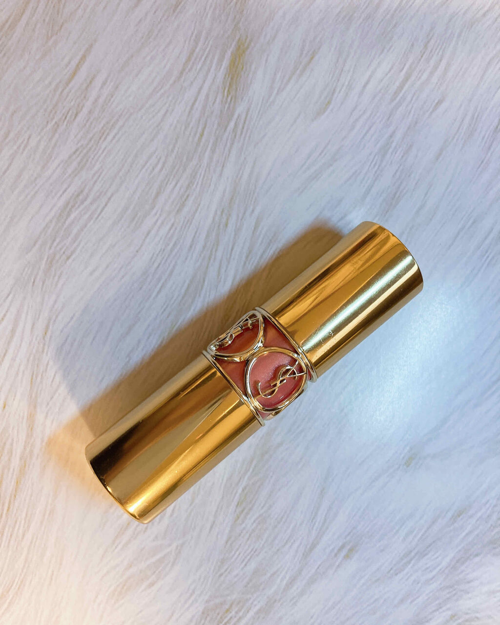 ルージュ ヴォリュプテ シャイン/YVES SAINT LAURENT BEAUTE/口紅を使ったクチコミ（2枚目）