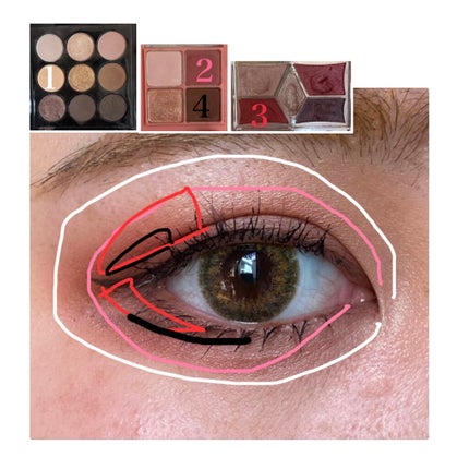 【旧品】パーフェクトスタイリストアイズ/キャンメイク/アイシャドウパレットを使ったクチコミ(2枚目)