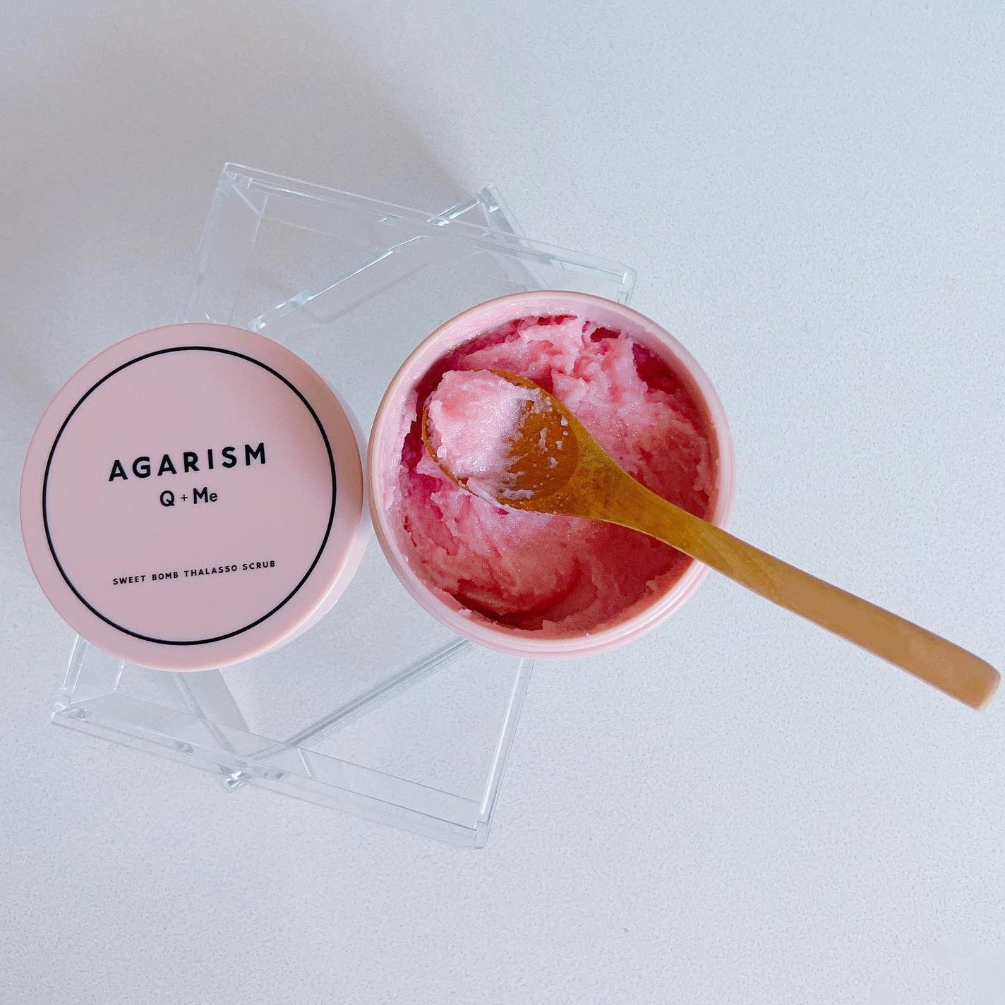 Q+Me スウィート ボム タラソ スクラブ/AGARISM/バスト・ヒップケアを使ったクチコミ(3枚目)