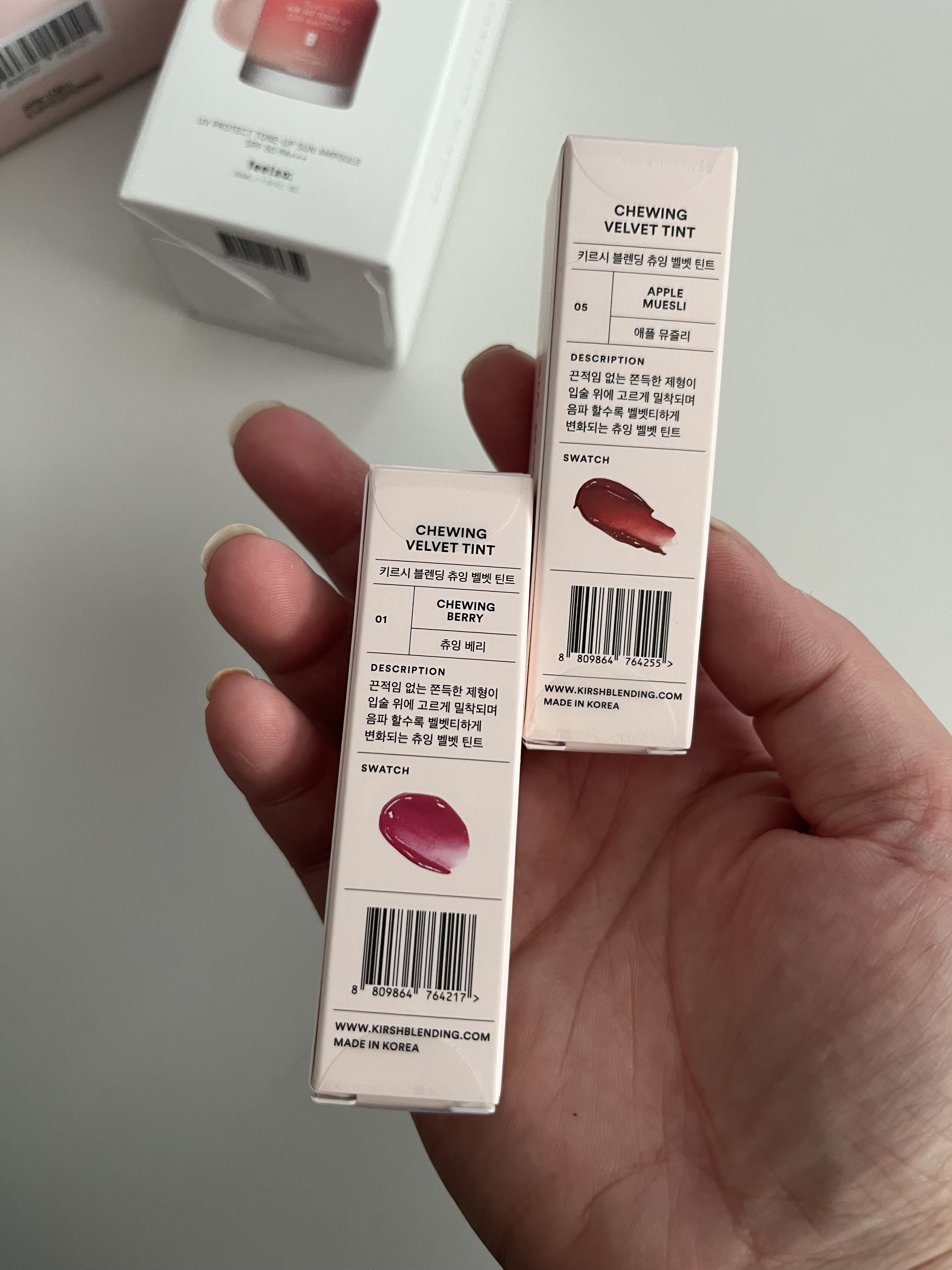 チューインガムベルベットティント/KIRSH(キルシー)/リップティントを使ったクチコミ（1枚目）