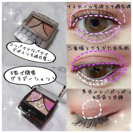 ジューシーピュアアイズ/キャンメイク/アイシャドウパレットを使ったクチコミ(3枚目)