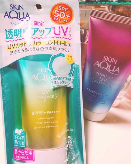 スキンアクア トーンアップUVエッセンス/スキンアクア/日焼け止めクリームを使ったクチコミ(1枚目)