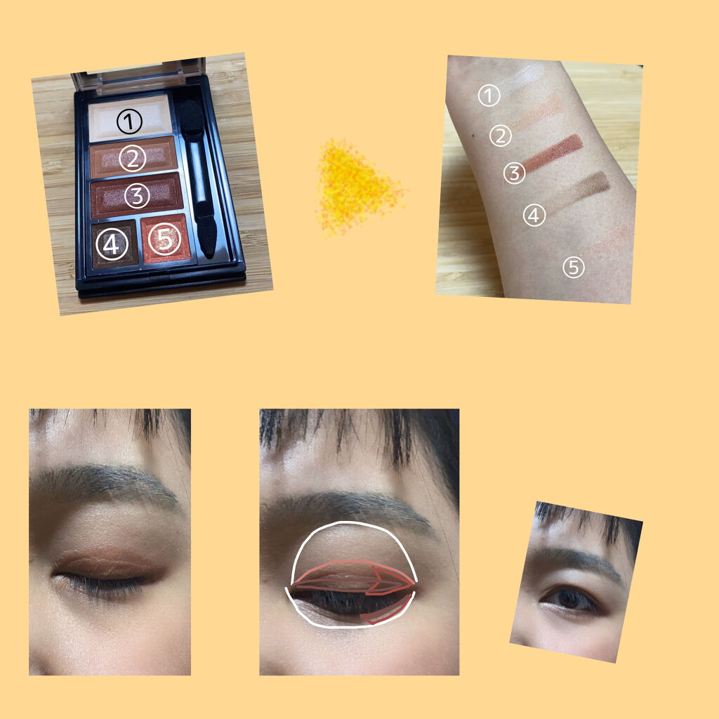 ショコラスウィート アイズ ソフトマット 101 ビターシナモンショコラ/リンメル ロンドン/アイシャドウパレットを使ったクチコミ（2枚目）