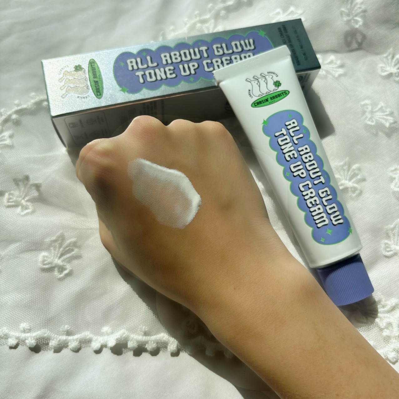 オールアバウトグロウトーンアップクリーム/CHASIN'RABBITS/化粧下地を使ったクチコミ（2枚目）