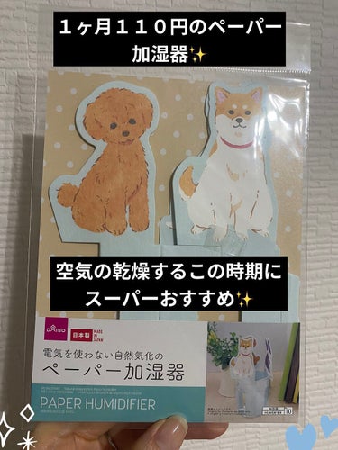 電気を使わない自然気化のペーパー加湿器/DAISO/その他を使ったクチコミ（1枚目）