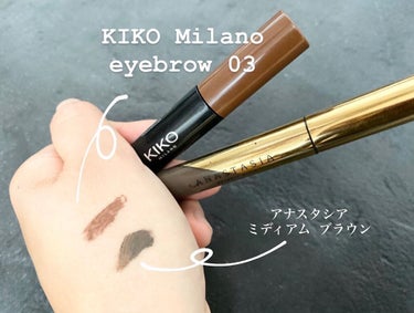 Eyebrow Fibers Coloured Mascara/KIKO/眉マスカラを使ったクチコミ（3枚目）