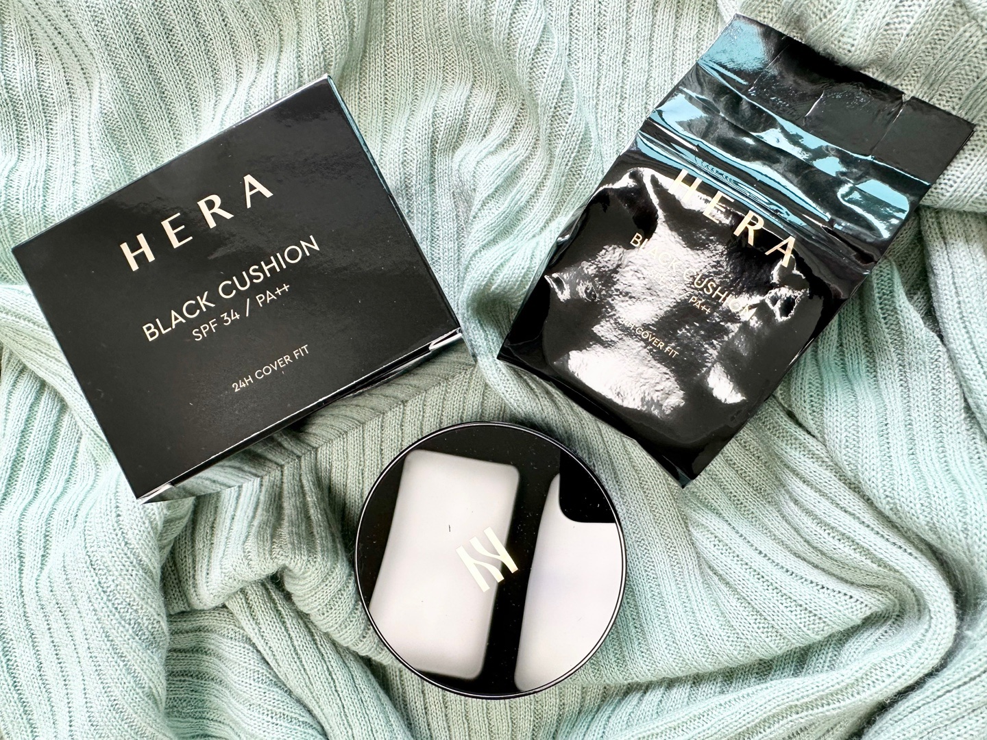 ブラック クッション/HERA/クッションファンデーションを使ったクチコミ（2枚目）