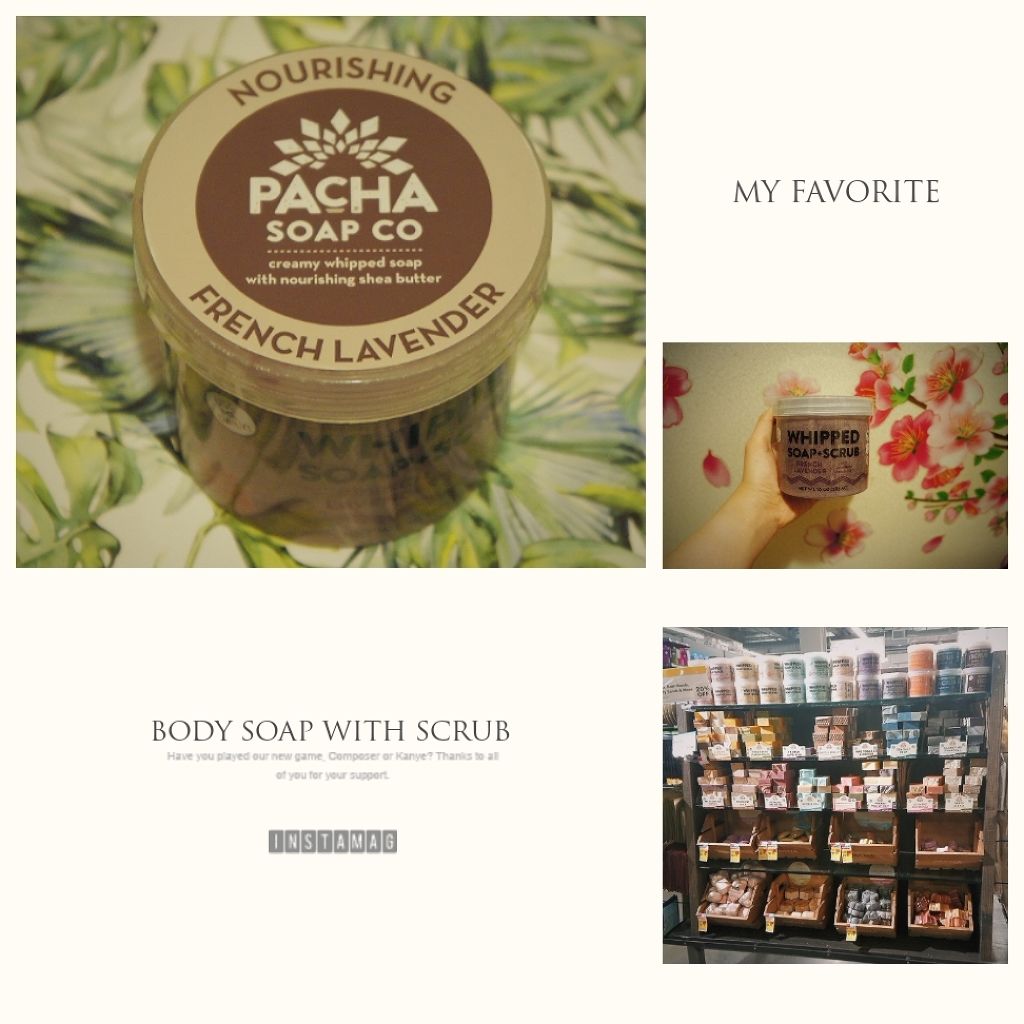 FRENCH LAVENDER WHIPPED SOAP + SCRUB/Pacha Soap Co./ボディソープを使ったクチコミ（1枚目）