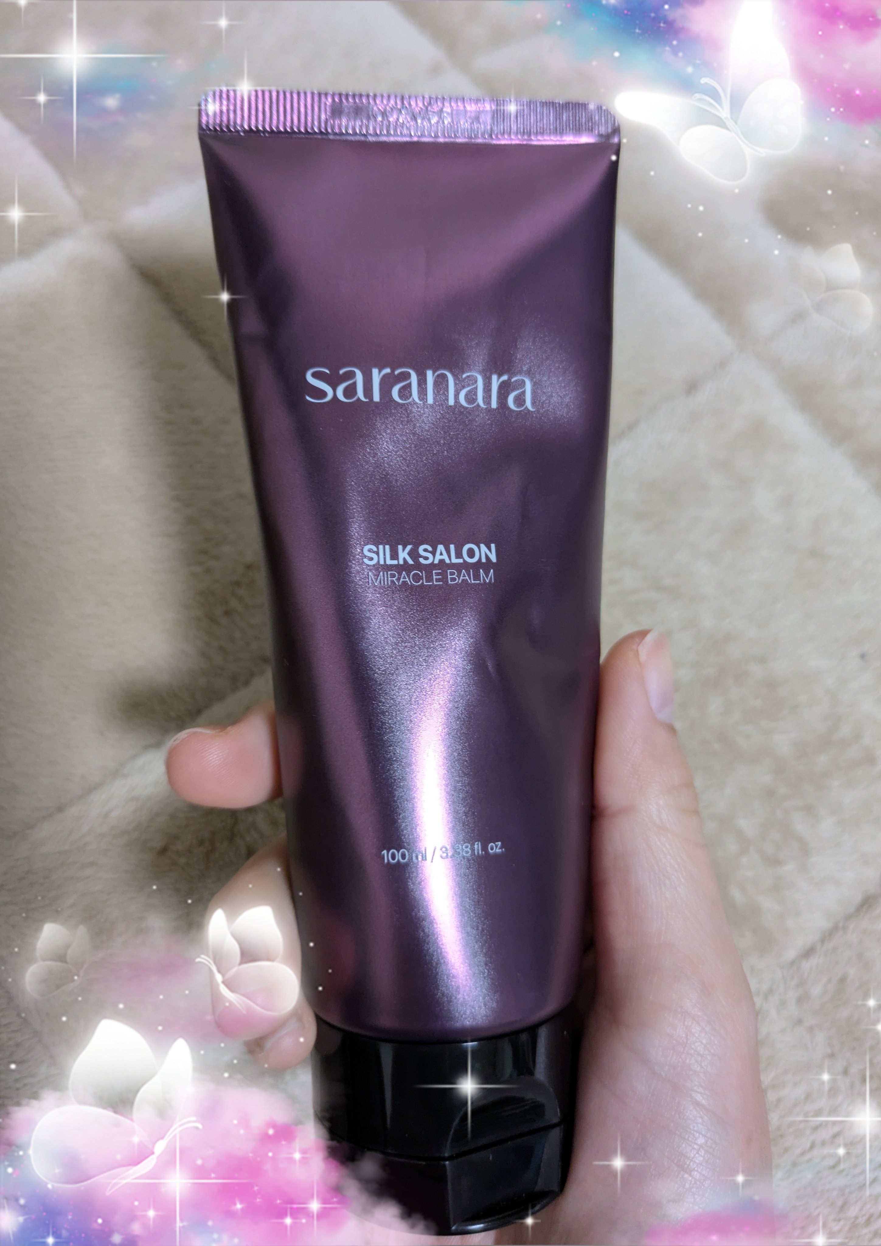 SARANARA パフュームノンウォッシュヘアパックのクチコミ「🔰初めての投稿です!!
こんにちはリリカです!!
今日はSARANARAのシルクサロンミラクル.....」（1枚目）