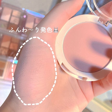 ベアブラッシャー パフ付き 04 ニット/フォレンコス/パウダーチークを使ったクチコミ(3枚目)