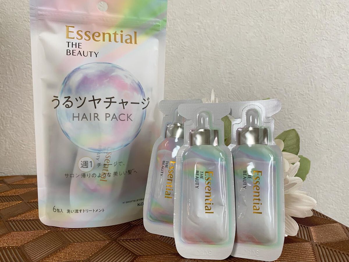 ザビューティ うるツヤチャージヘアパック/エッセンシャル/ヘアマスク・ヘアパックを使ったクチコミ（2枚目）
