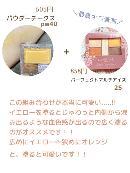 クリームチーク/キャンメイク/ジェル・クリームチークを使ったクチコミ(6枚目)