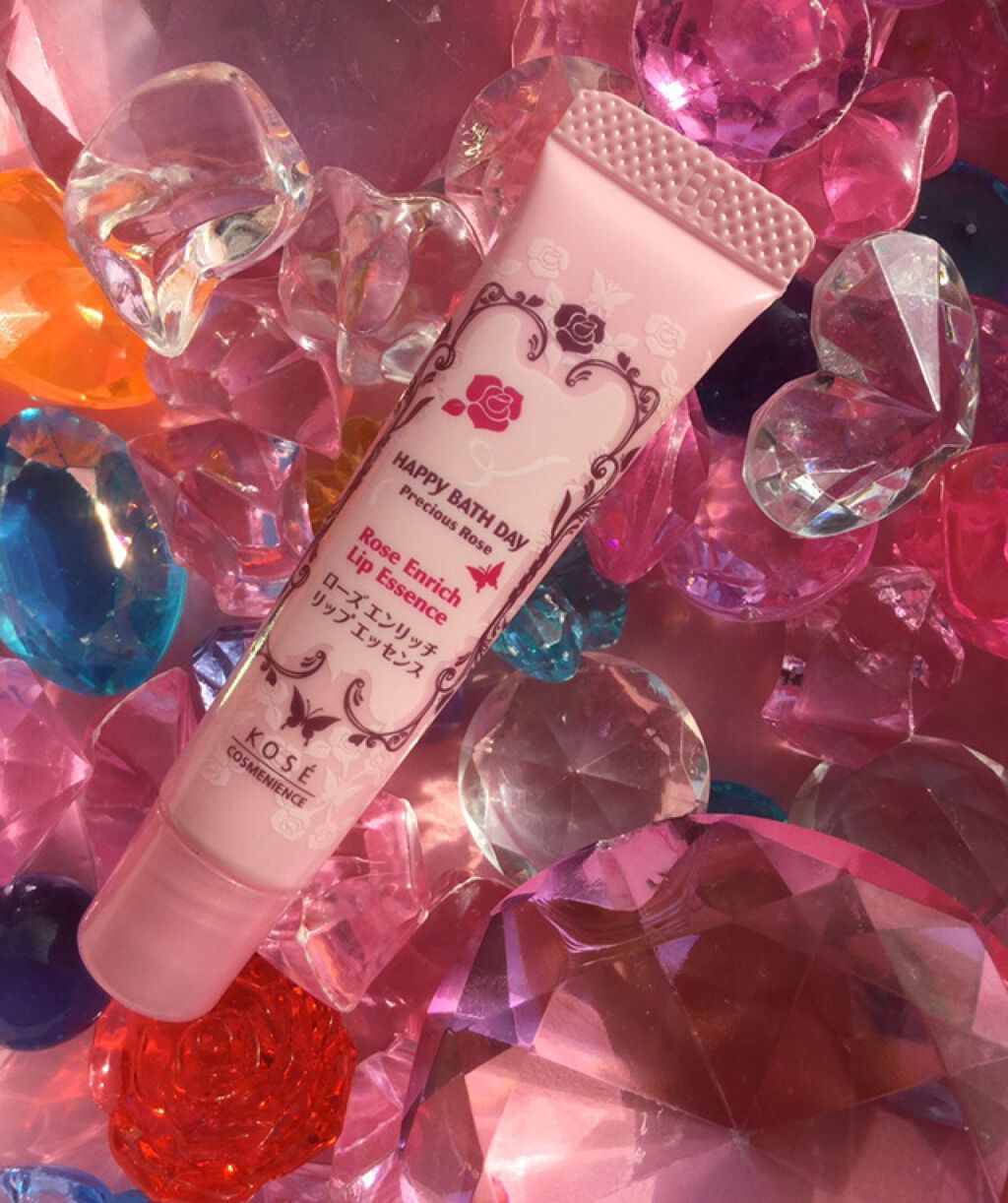 ローズエンリッチリップエッセンス/ハッピーバスデイ プレシャスローズ/リップ美容液を使ったクチコミ(2枚目)