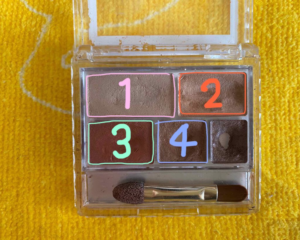 パーフェクトマルチアイズ/キャンメイク/アイシャドウパレットを使ったクチコミ(2枚目)