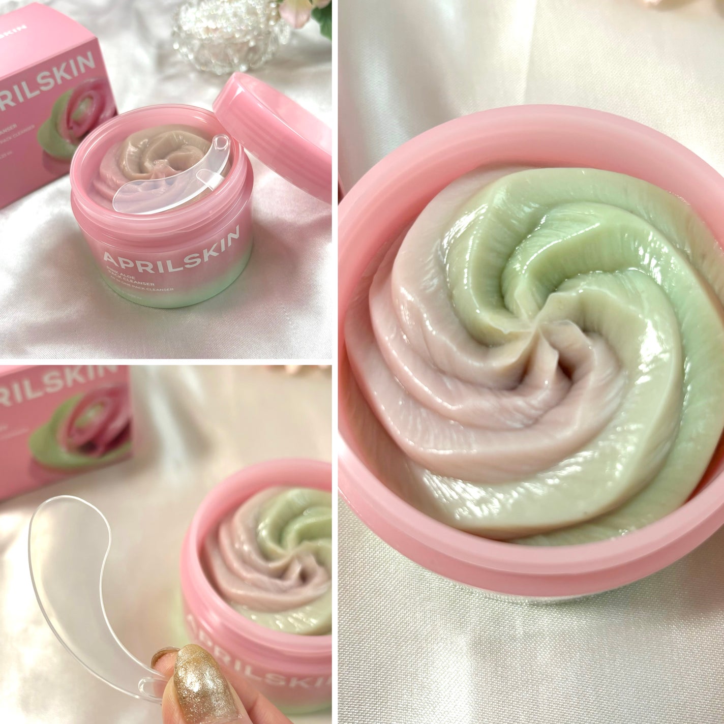 ピンクアロエメレンゲクレンザー/APRILSKIN/その他洗顔料を使ったクチコミ(3枚目)