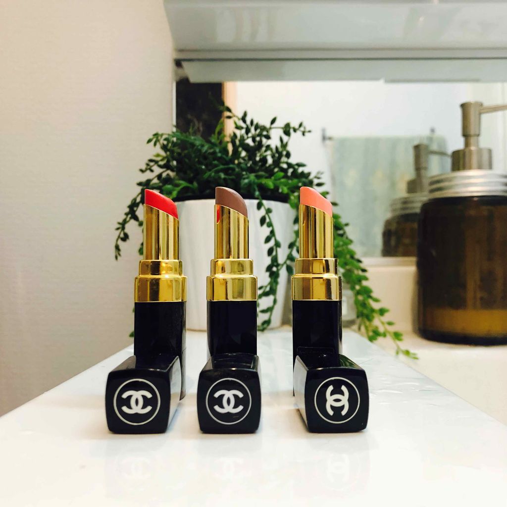 ルージュ ココ シャイン 91 ボエーム/CHANEL/口紅を使ったクチコミ（1枚目）
