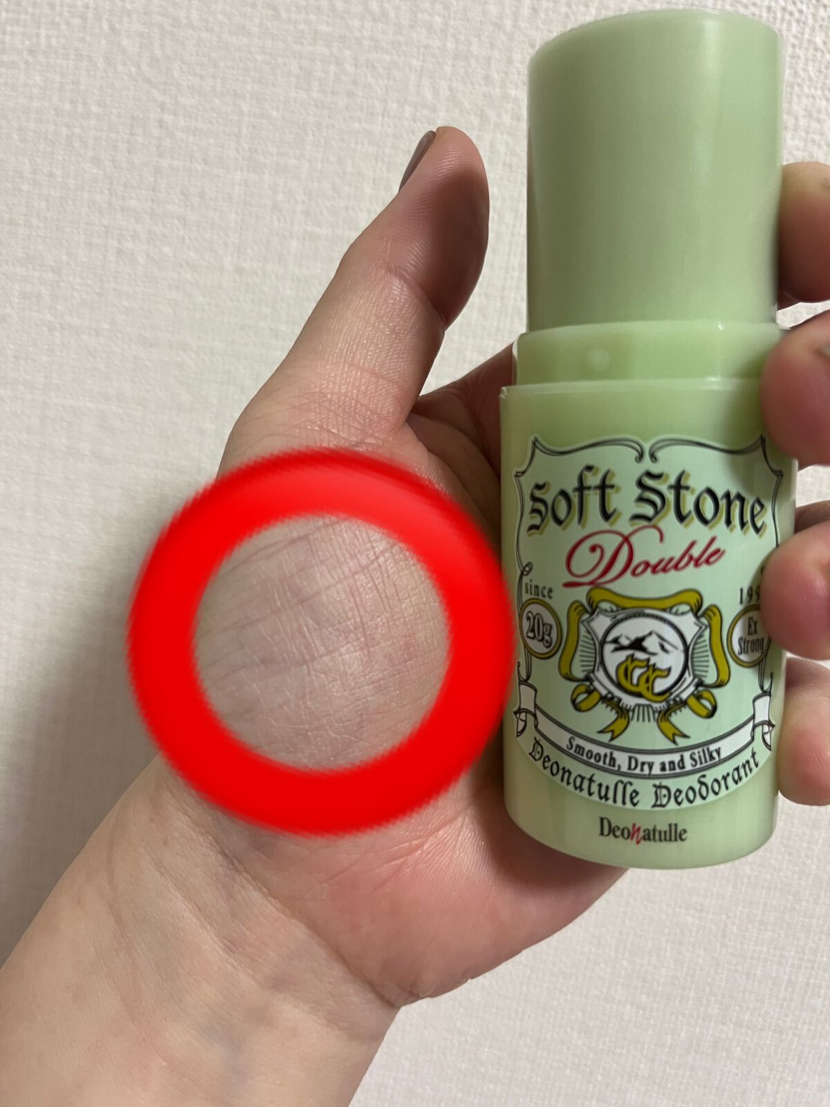 薬用ソフトストーンW ”カラーコントロール”/デオナチュレ/デオドラント・制汗剤を使ったクチコミ(3枚目)