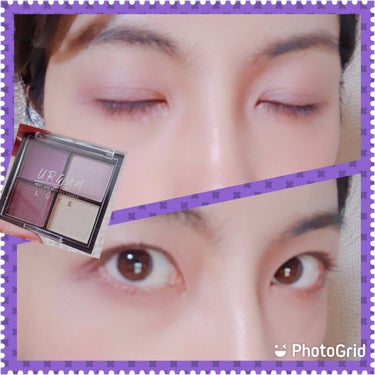 UR GLAM LUXE　4 COLORS EYESHADOW PALLET/U R GLAM/アイシャドウパレットを使ったクチコミ（2枚目）