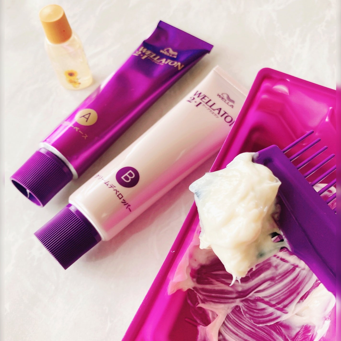 ウエラトーン ツープラスワン クリームタイプ/ウエラ/ヘアカラーを使ったクチコミ(3枚目)