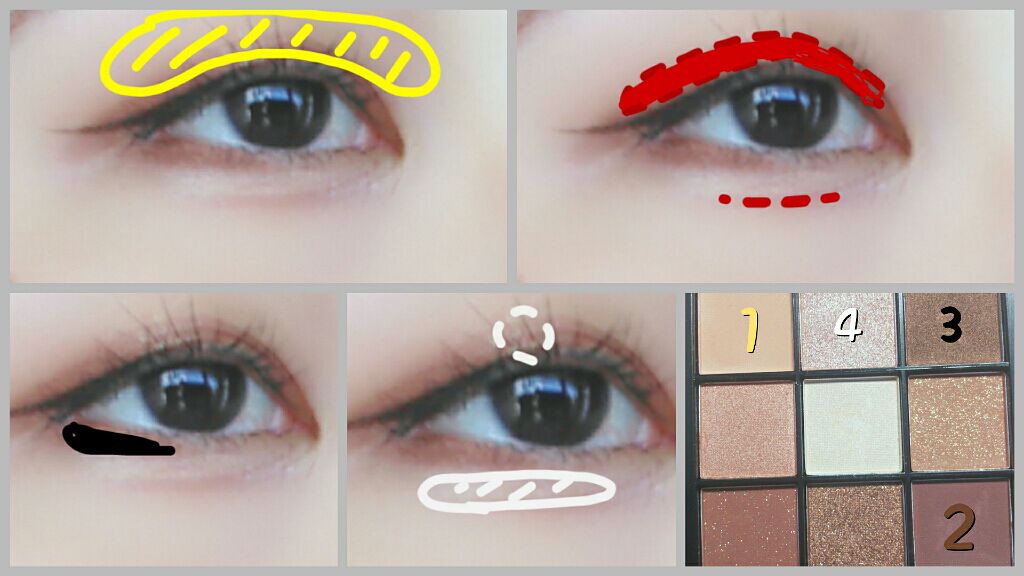 UR GLAM　BLOOMING EYE COLOR PALETTE/U R GLAM/アイシャドウパレットを使ったクチコミ（2枚目）