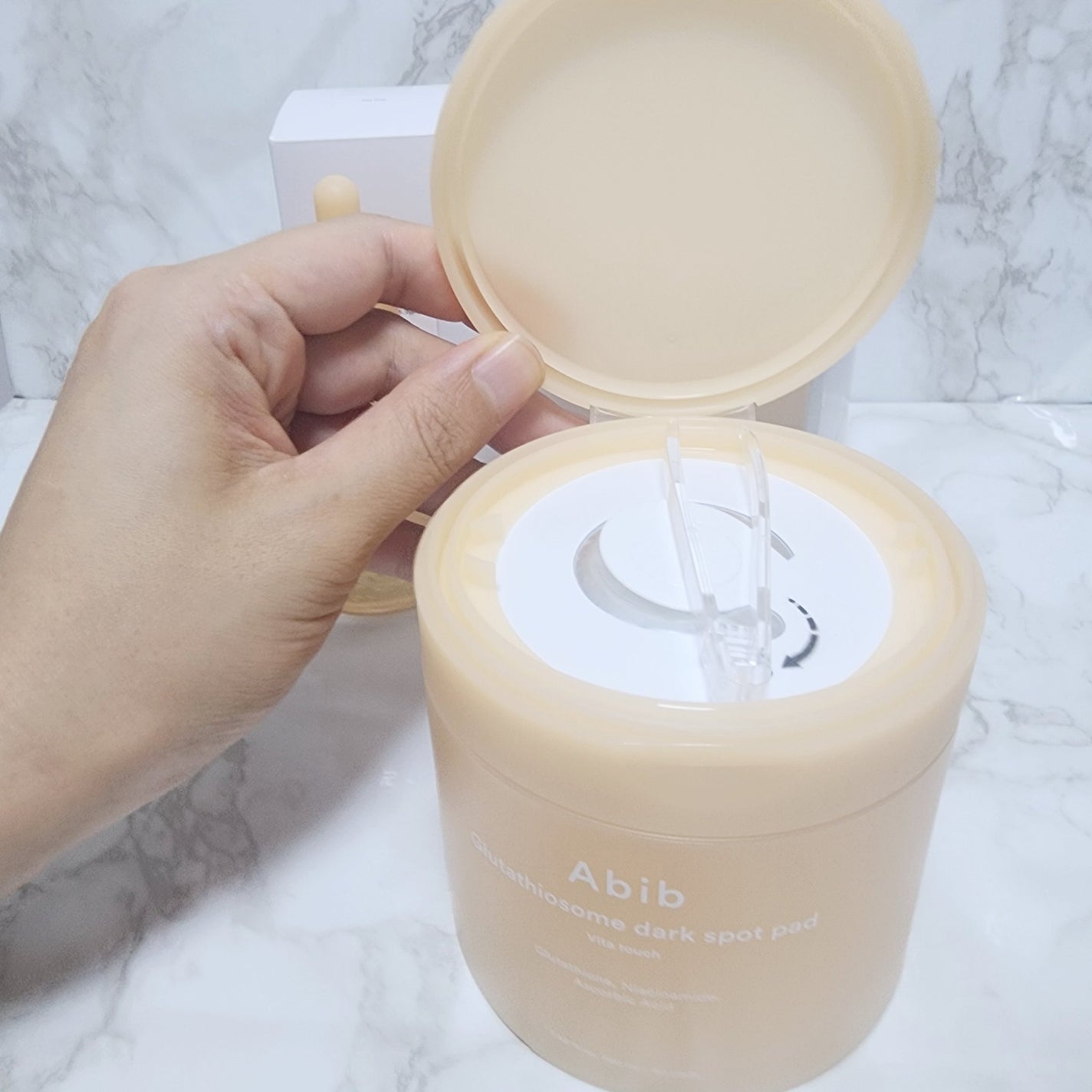 グルタチオンソームダークスポットパッドビタタッチ/Abib /トナーパッドを使ったクチコミ(2枚目)